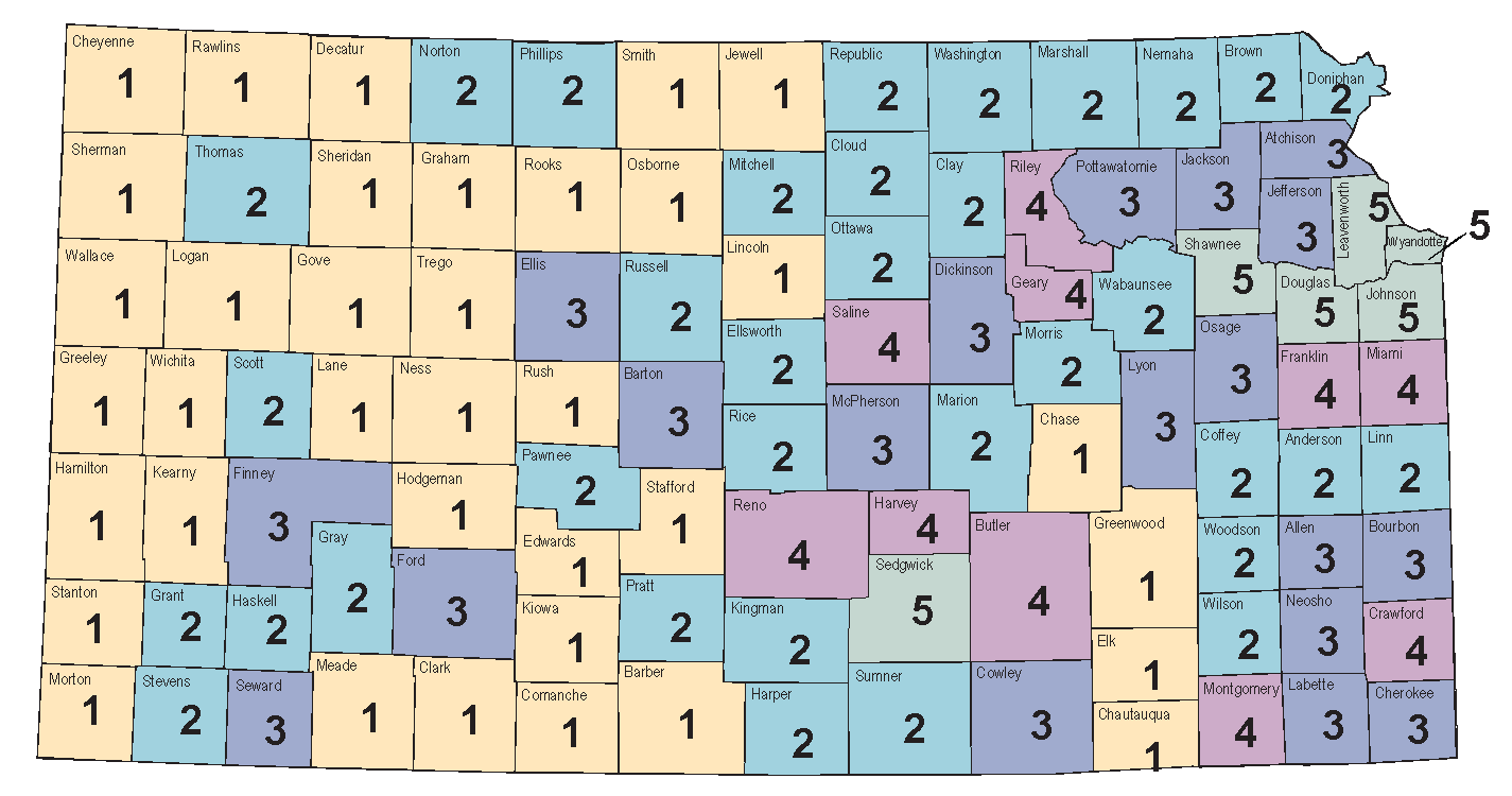 Kansas Population Density Map